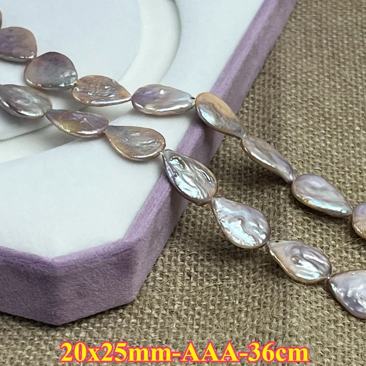 

20x25mm AAA Smooth Natural Freshwater Pearl Purple Drops Baroque Spacer Bead Jewelry Make DIY Necklace Bracelet Women Wedding