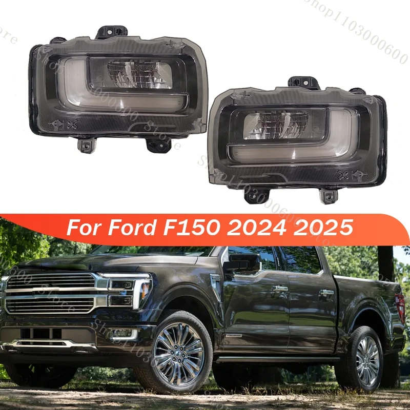 

For Ford F150 2024 2025 Front Bumper Fog Light Assembly Daytime Running Lamp Brake Light Fog Lamp Car Accessories