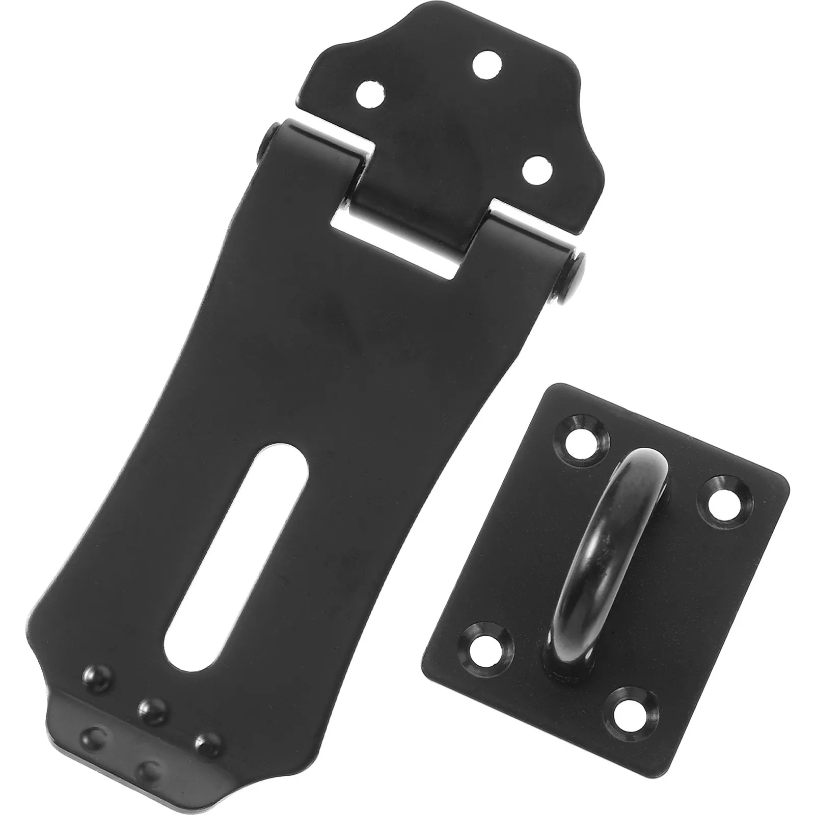 1Pcs Padlock Hasp Door Clasp Sus 304 Stainless Steel Lock Hasp and Staple for Shed Storage Container Security Concealed Screws