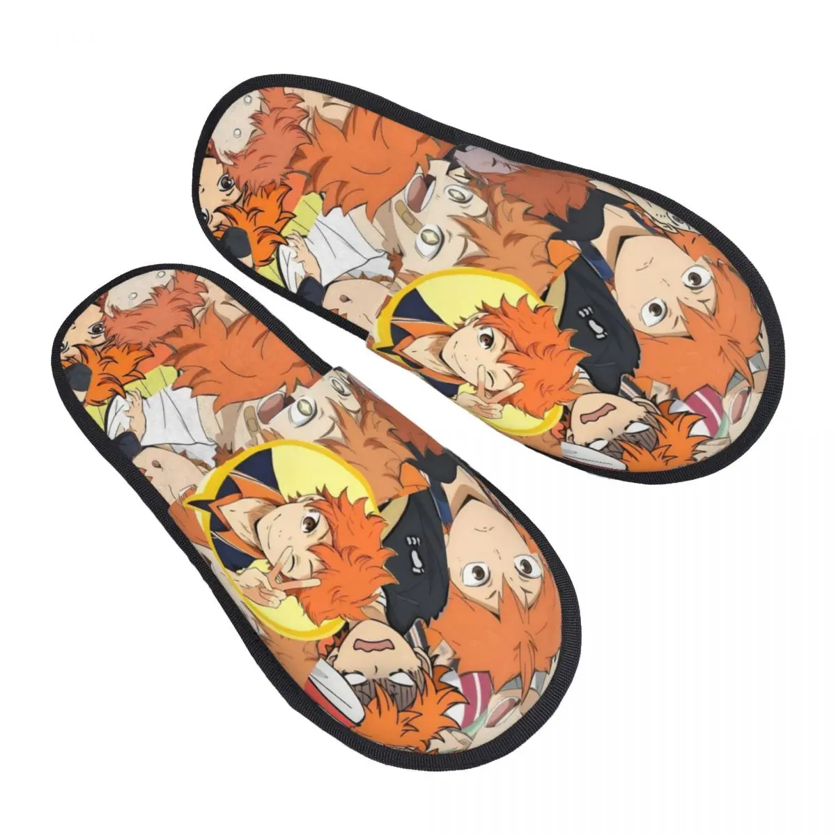 Zapatillas personalizadas para invitados de cómic H-Haikyuues para dormitorio, mujer, zapatilla de casa de Manga
