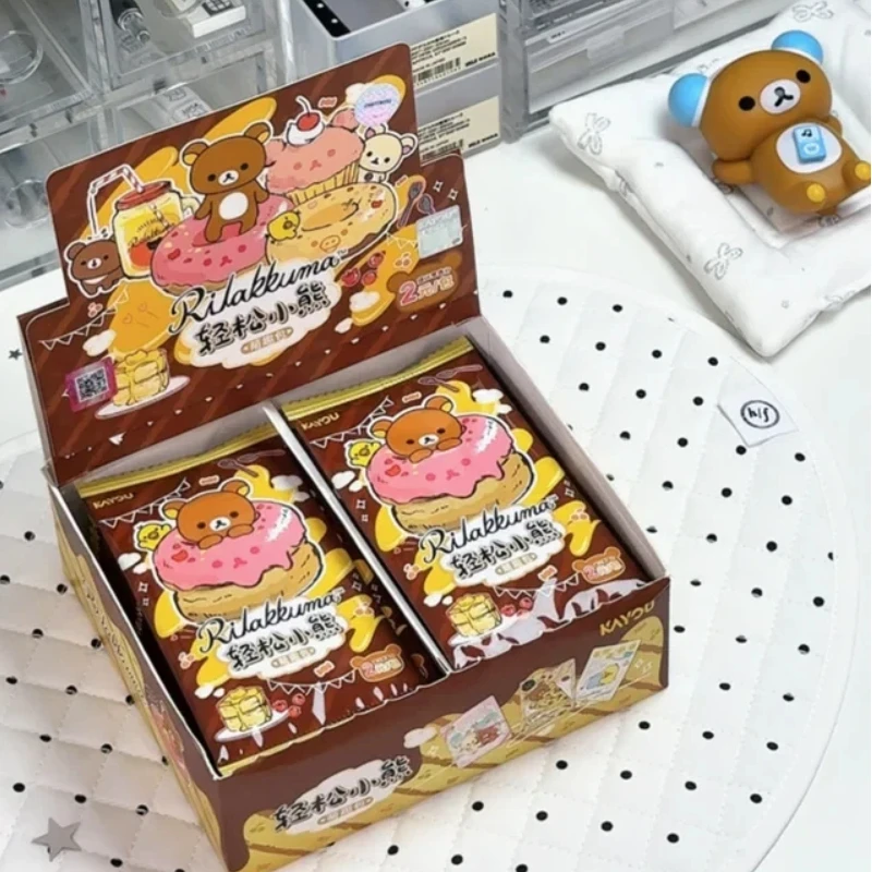 KAYOU OffRilakkuma Collectible Cards Cute Pack Vol.1 Full Box Kiiroitori Korilakkuma Cute Character Cards Kawaii Trading Cards