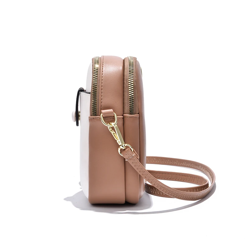 Mini Crossbody Ladies Bag Leather Zipper Mobile Phone Bag Fashion Handbag Women Casual Small Shoulder Bag