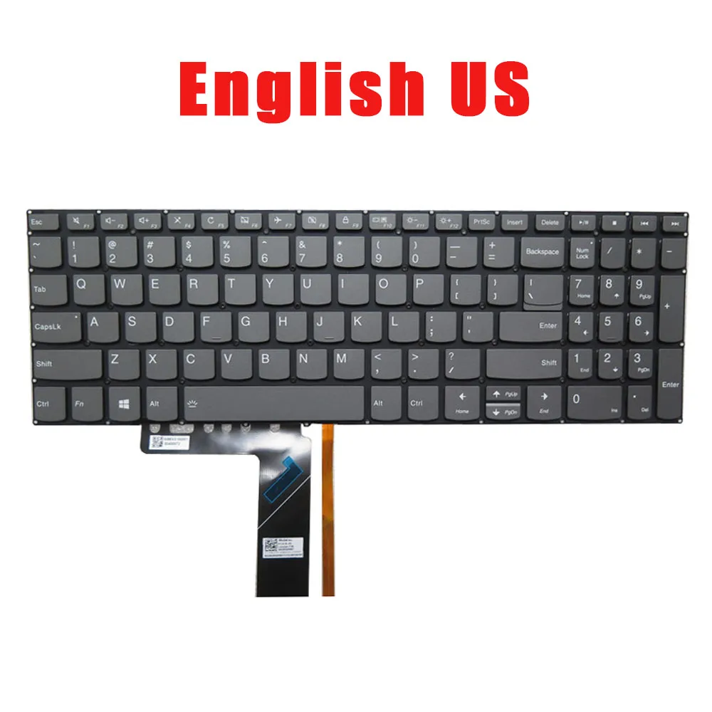 

Laptop Keyboard For Lenovo English US SN20S69987 PC5CB-US KT01-18B6BS01USRA000 With Backlit New