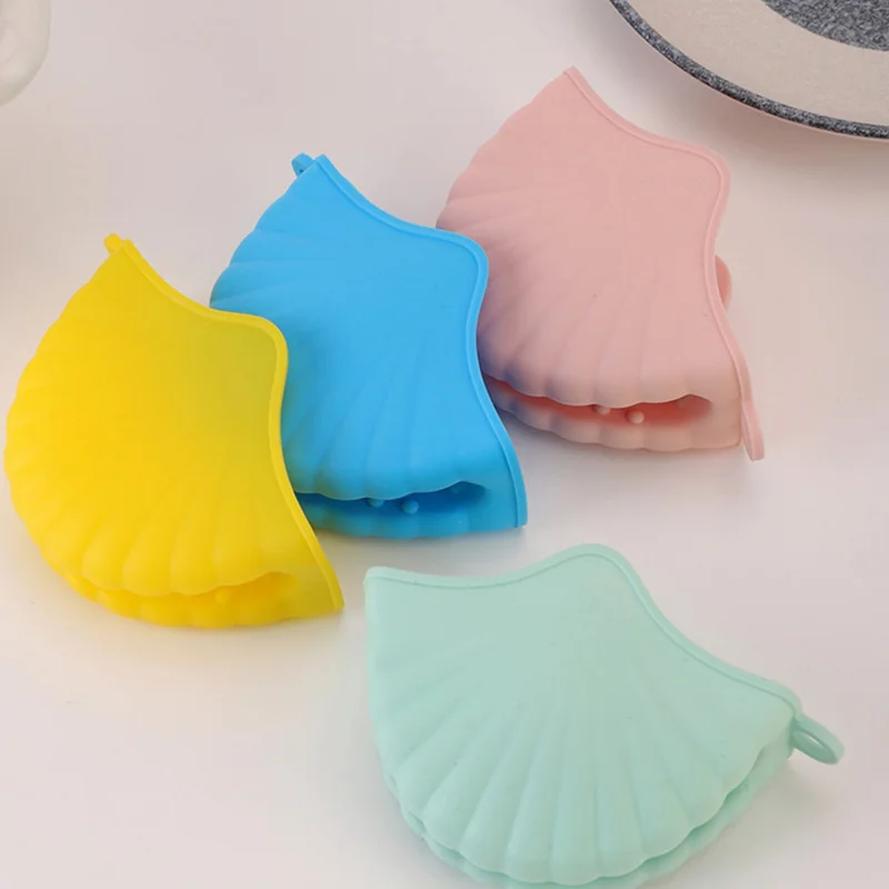 ถุงมือซิลิโคนหนา 1 ชิ้น อุปกรณ์ครัว คลิปถุงมือ ทนความร้อน ป้องกันการลวก สำหรับเครื่องมือทำขนมในครัว