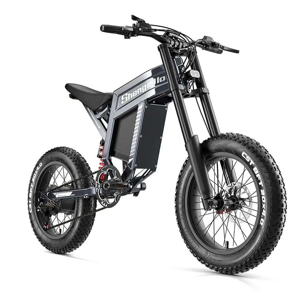 AliExpress NONE Shengmilo S900 Adult 60V30AH Battery electric bicycle 1500W E-bike Men's E-Mountain ebike  20" Fat Tire Electric Bike
