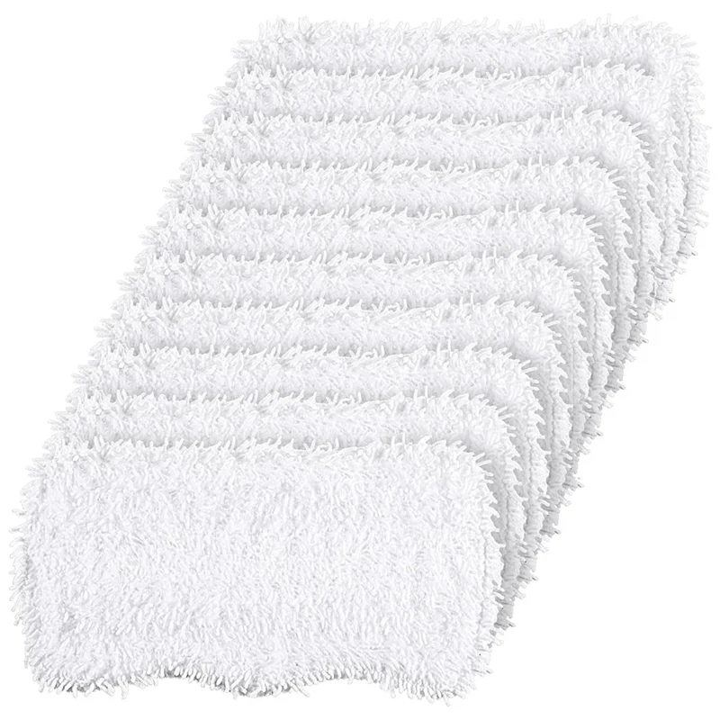 ABZW 10PCS 마이크로 화이버 스팀 걸레 교체 패드 상어 스팀 걸레 S3101 S3102 S3250 S3251 세척 가능 재사용 가능한 걸레 천