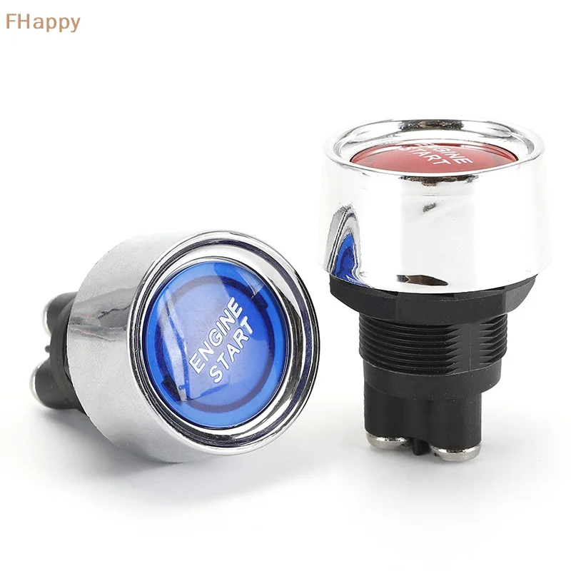 

1PC 12V 50A 3 Pin SPST Momentary Keyless Push Button Starter Switches ON OFF For Cars Marine RV Car Engine Start Ignition Switch