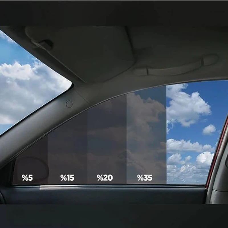 5VLT Window Privacy Film for Car DIY Static Cling Heat Control UV Reflective Sun Shade Protection Glass Tint