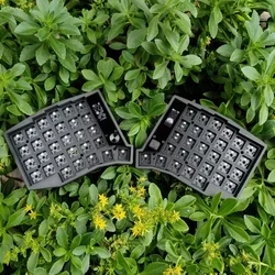 58-key Split Mechanical Keyboard Kit Wireless Dual Mode ZMK Key-changing RGB Backlit with Rocker Custom Mechanical Keyboard Kit