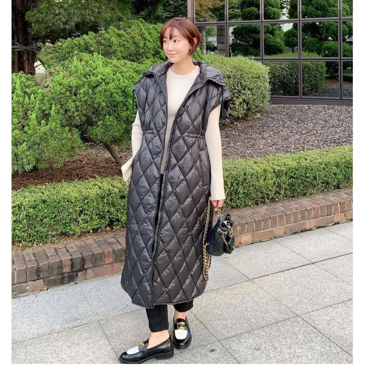 Hooded Long Warm Svel Jaet Vest Korean Sle Regular Fit Medium Softn Other Fabric Autumn Winter Women's Sweater