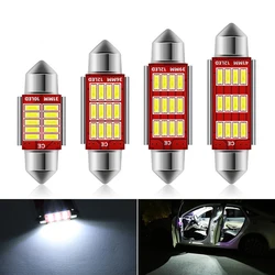 2/10PCS C10W C5W LED Canbus Festoon 31mm 36mm 39mm 42mm for car Bulb Interior Reading Light License Plate Lamp White Free Error