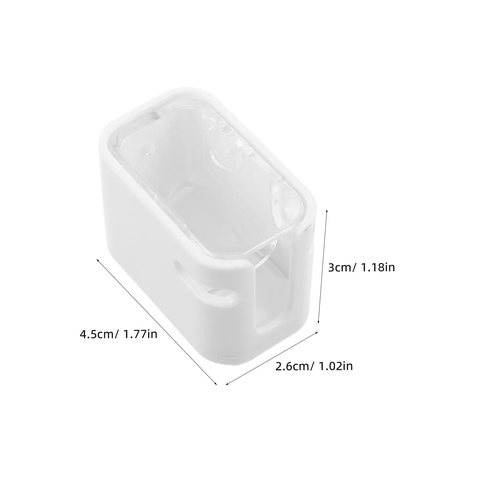 2Pcs Wall Mounted Toothbrush Holder Bathroom Waterproof Dustproof Flip Cover Self Adhesive Organizer for Shower Vanity Dorm