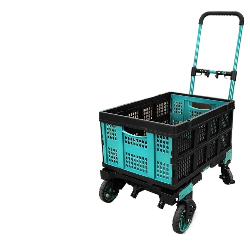 

Foldable Handling Multifunctional Traction Express Flat Small Trailer Climbing Portable Turnover