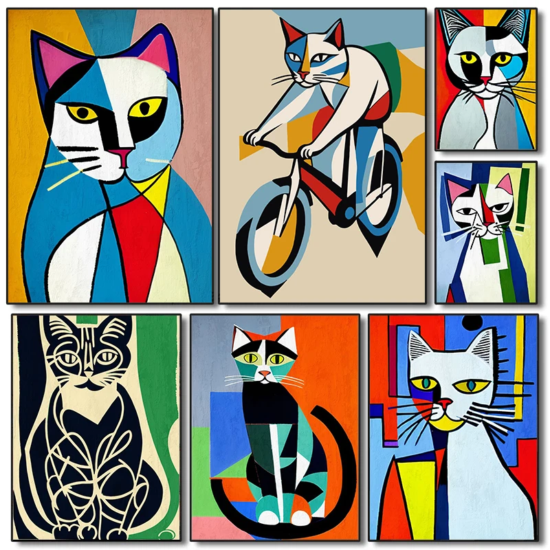 Picasso Nun Kedi Resmi: Sanatçı Tarzında Bir Kedi Portresi Ev Dekorasyonu İçin Neden İdeal?