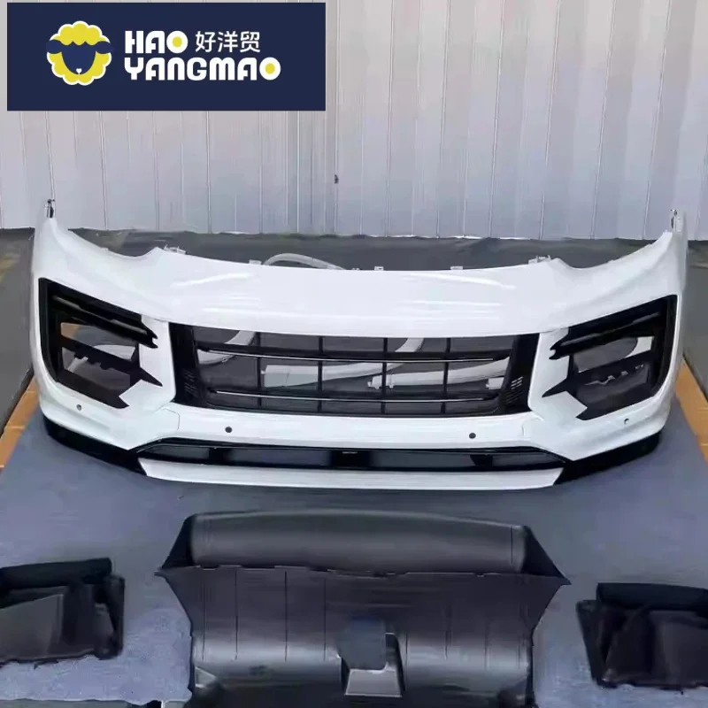 Suitable for Front Bumper Assembly for Porsche Cayenne 10-17 Upgraded to 2024 Turbo GT Style PP Material Car Body Kit