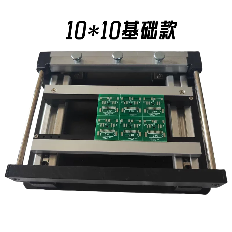 Manual Mini SMT PCB Solder Paste Printing Table Micro Desktop Screen Printer with Steel Mesh Stencil for Circuit Board Soldering