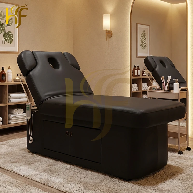Electric Beauty Bed Massage Table Beauty Facial Bed Adjustable Spa Lash Bed Lightweight for Salon Shop
