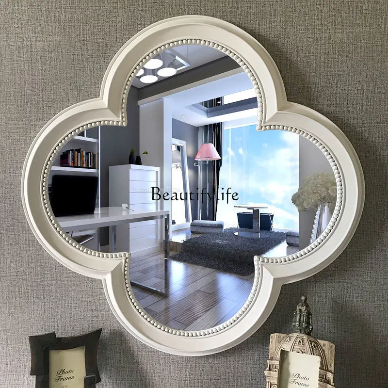 

Creative Clover Background Wall Decoration Bathroom Bathroom Mirror