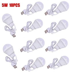 ZK50 5PCS 10PCS Portable Lantern Camp LightsBulb 5W/7W Power Outdoor Camping Multi Tool LED for Tent Camping Gear USB Lamp