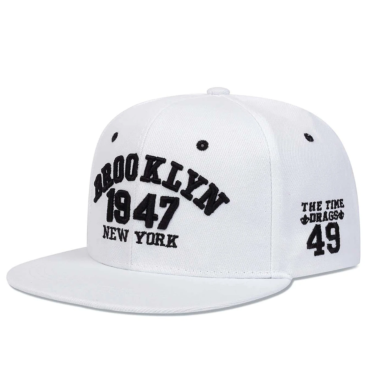 1947 Brooklyn Embroidery Snapback Hat High Quality Baseball Cap Men\'s Versatile Pattern Casual  Adjustable Hip Hop Sports Hat