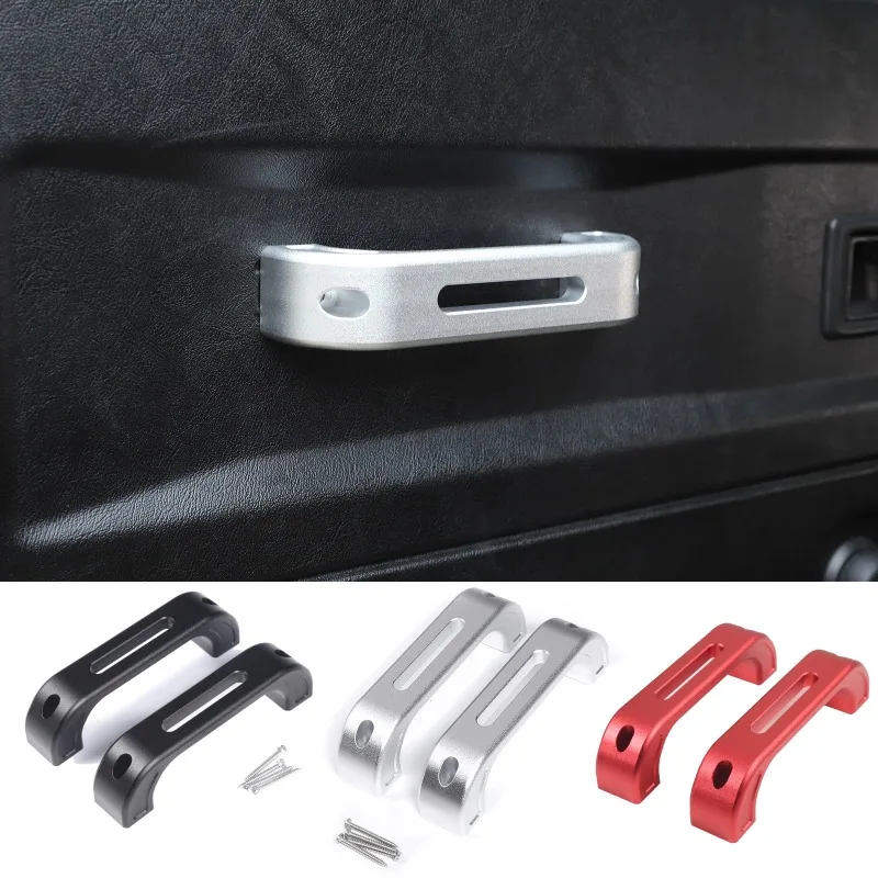 

For Land Rover Defender 90 110 130 2014-2018 Aluminum Alloy Black Car Door Handle Trim Interior Car Accessories