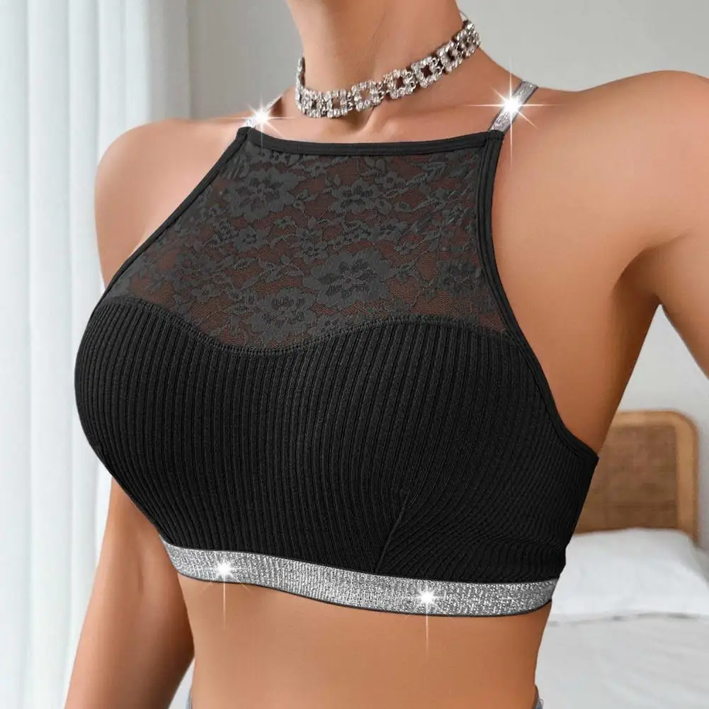 Women Sexy Tank Tops Fishnet Hollow Out Sports Off Shoulder Crop Top Female Outwear Stretch Comfortable Casual Tanks Chic Vest