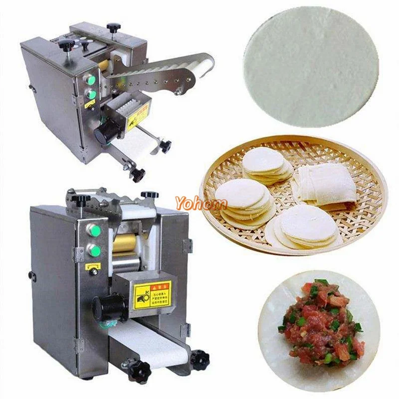 Commercial Momo Empanada Roti Chapati Skin Wrapper Making Machine Tortilla Samosa Wonton Dumpling Maker Automatic