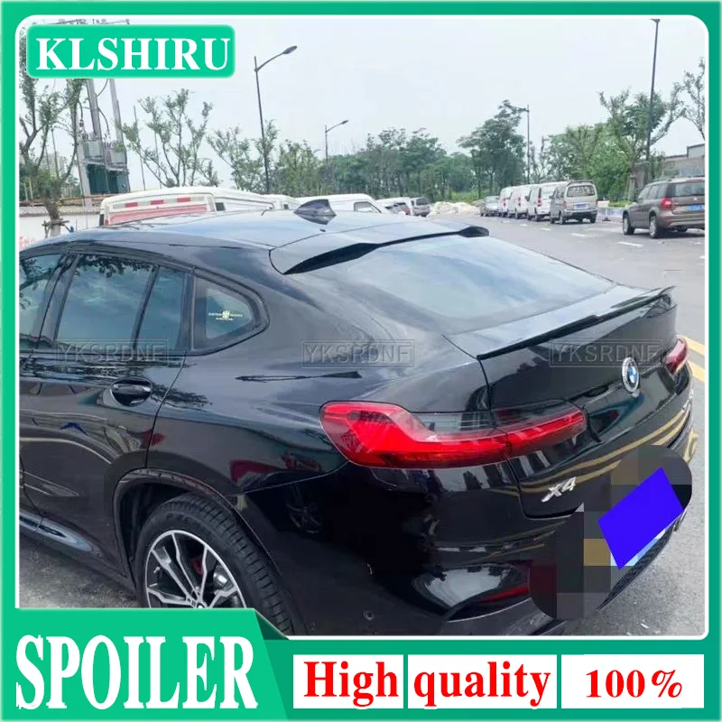 For BMW X4 G02 2018-2022 M Performance Style Spoiler High Quality ABS Rear Wing Glossy Black Or Carbon Fiber Look Body Kit