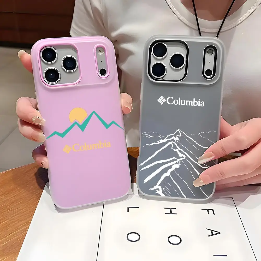 Sportswear C-columbia-es Phone Case Clear Jelly iPhone Case for iPhone 11–17 Pro Max Plus Mini TPU Shockproof Protective Cover