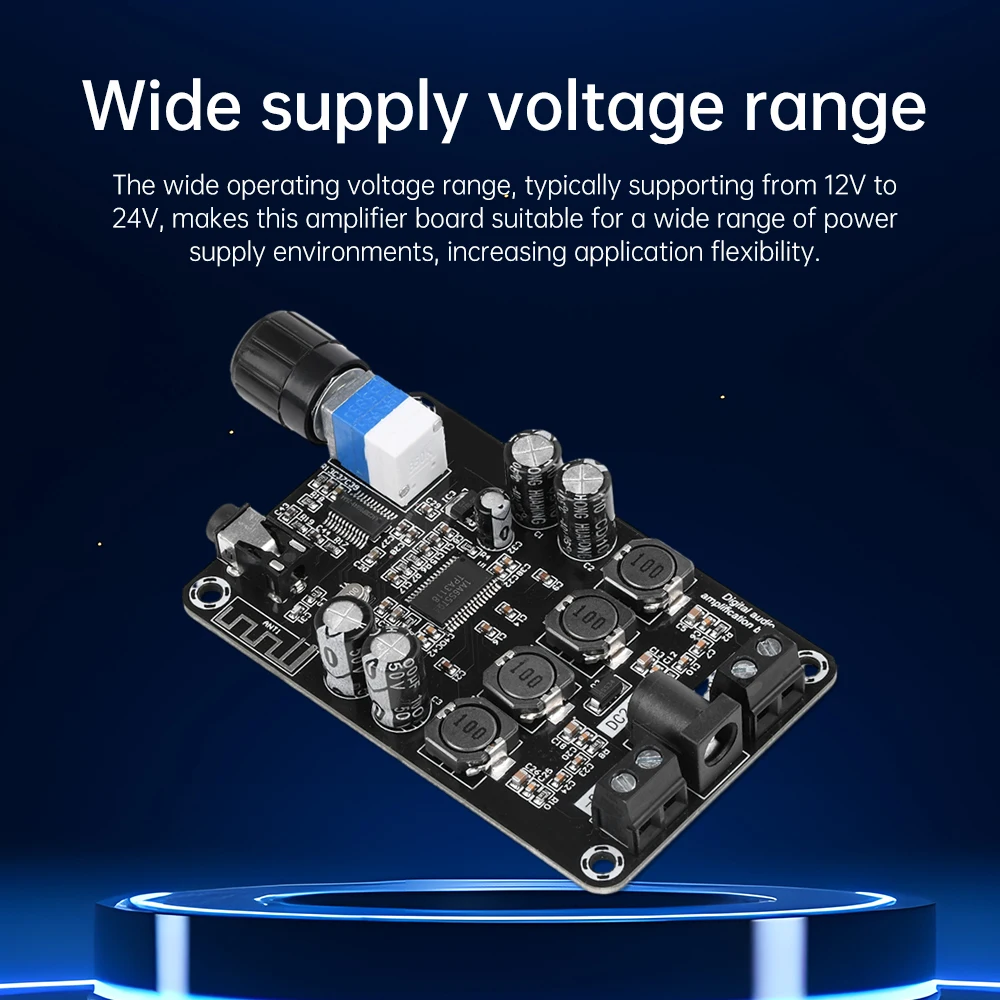 XH-A415 50W+50W Hochleistungs-Audioverstärkerplatine TPA3118D2 unterstützt BT 5.0 High-Definition DC12-24V Verstärkermodul – Detail 5