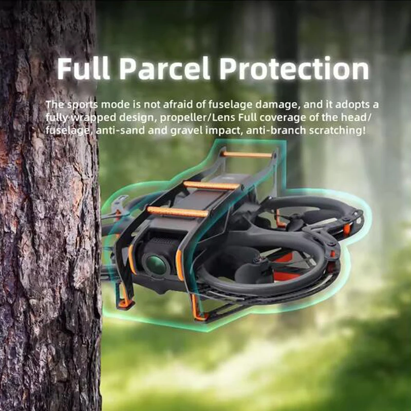 

Бампер из углеродного волокна для DJI AVATA 2, аксессуары для дронов, всенаправленный защитный чехол для бампера, доска для предотвращения столкновений, алюминиевый сплав