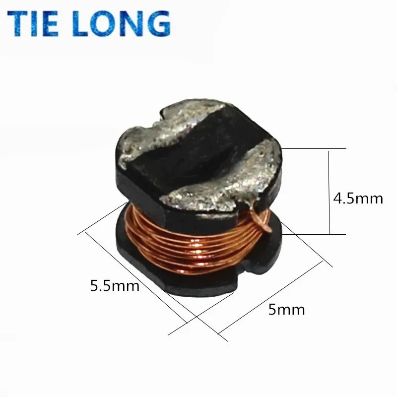 20PCS CD54 Power Inductor 2.2/3.3/4.7/6.8/10/15/22/47/100/150/220/330/470UH SMD Inductance Copper Core