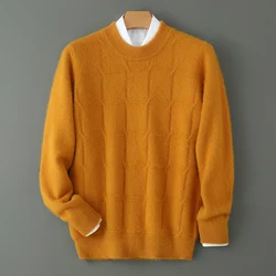 Hot Selling Pullover Women's 100% Mink Cashmere Sweater Plus size Comfortable Versatile Long Sleeved Knitted Jacket Sweater Tops