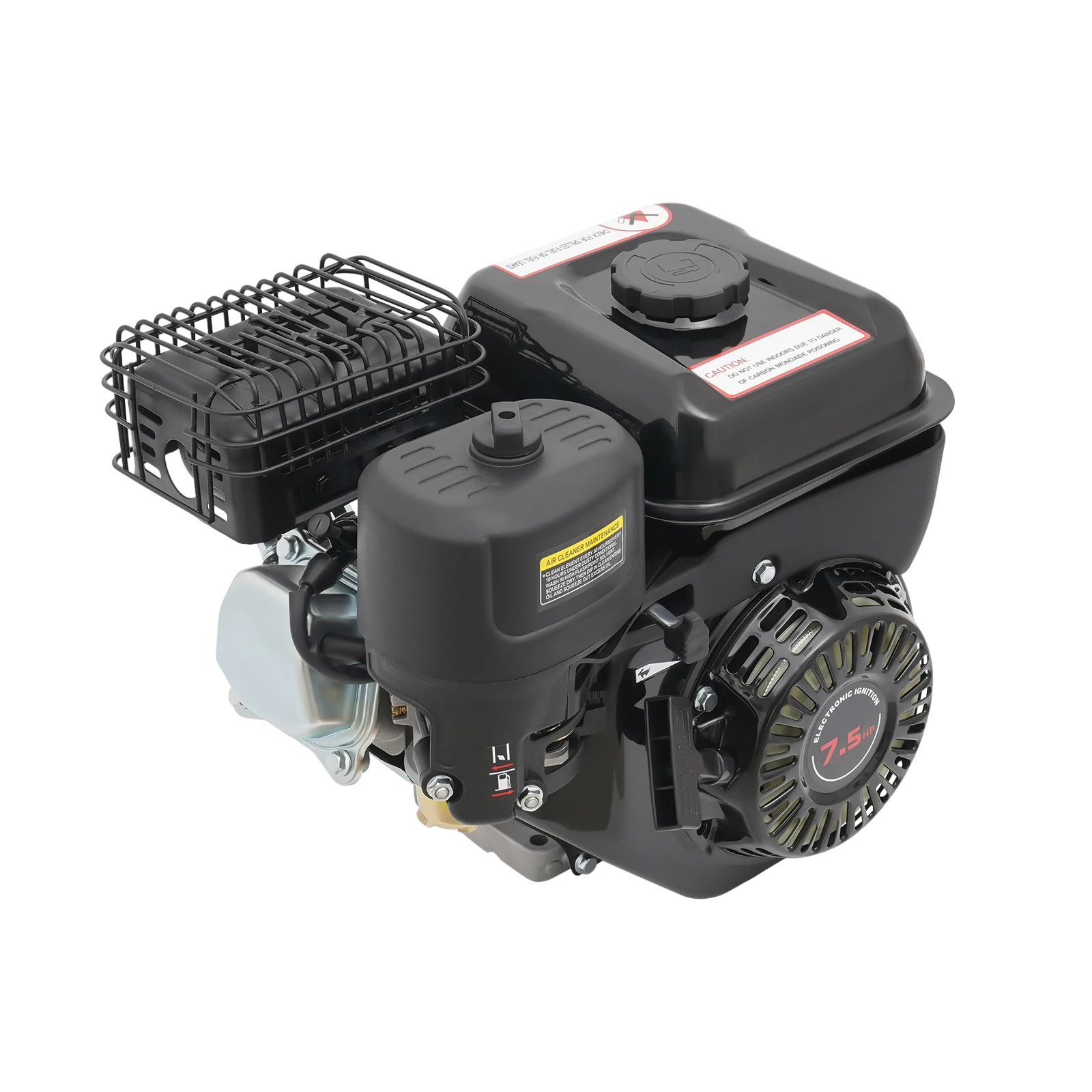 7.5HP 212CC 4-Stroke Gas Engine 0.8 Gallon Large Tank 3600RPM Single Cylinder Motor for Go Kart Water Pump
