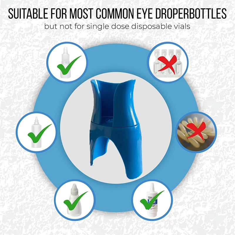 Suporte para gotas para os olhos, garrafa, ajudante de pomadas para os olhos, dispositivo de suporte para gotas, guia de gotas para os olhos, aplicador de ajuda, ferramenta de cuidados com os olhos