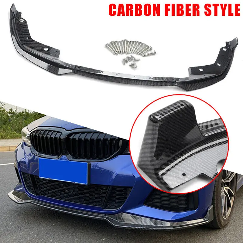 

For BMW 3 Series G20 G21 M Sport 2019-2022 Car Front Bumper Spoiler Splitter Lip Diffuser Car Body Kit Cover Tuning