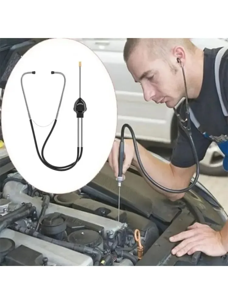 1szt Stetoskop cylindra samochodowego, stetoskop mechaniki Diagnostyka bloku silnika samochodowego Narzędzie do słuchania silnika samochodowego Wykrywanie samochodu — zdjęcie 2