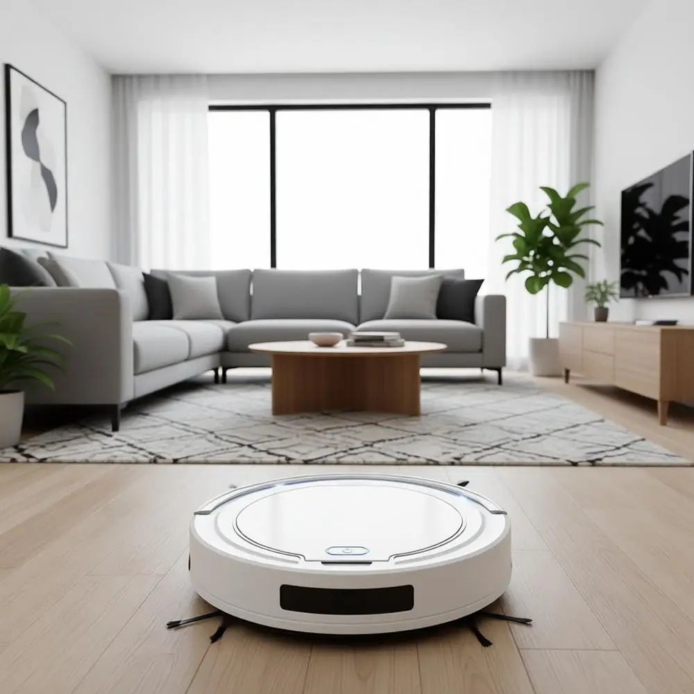 

Умный автоматический робот-пылесос - тонкий перезаряжаемый электрический робот-пылесос с самопрограммируемой навигацией, антиаллергенный.