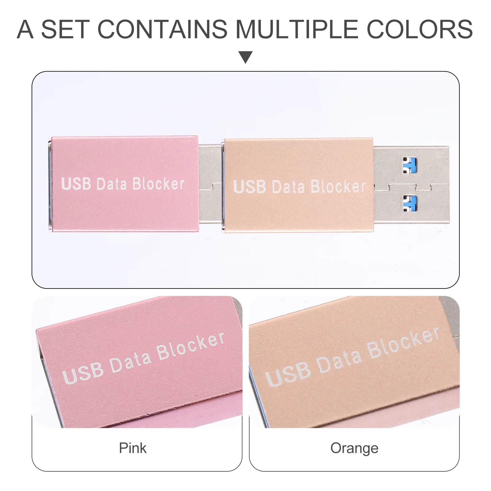 2PCS Praxis Sicher Lade Daten Blocker Usb USB Daten Blocker Daten Blocker für USB Stecker Daten Blocker