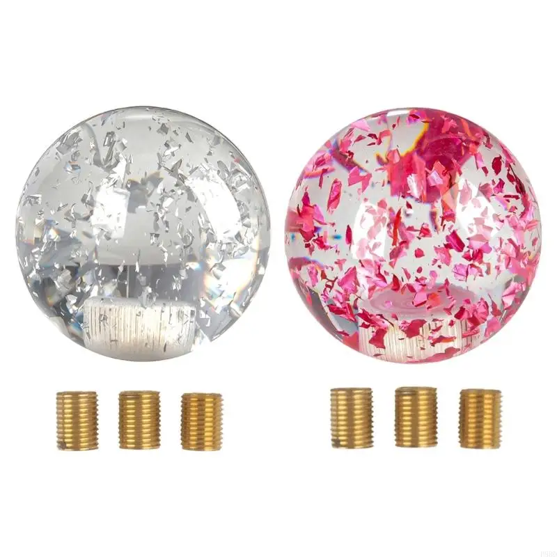 

Glass Gear Control Knob Round Gear Shifter Knob Car Interior Modification