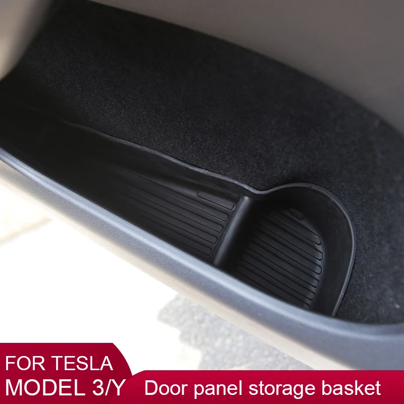 

Door Side Storage Box Door Handle Armrest Tray Organizer for Tesla Model 3/Y 2021 2022 2023 Front Rear Door 4pcs/Set accessories