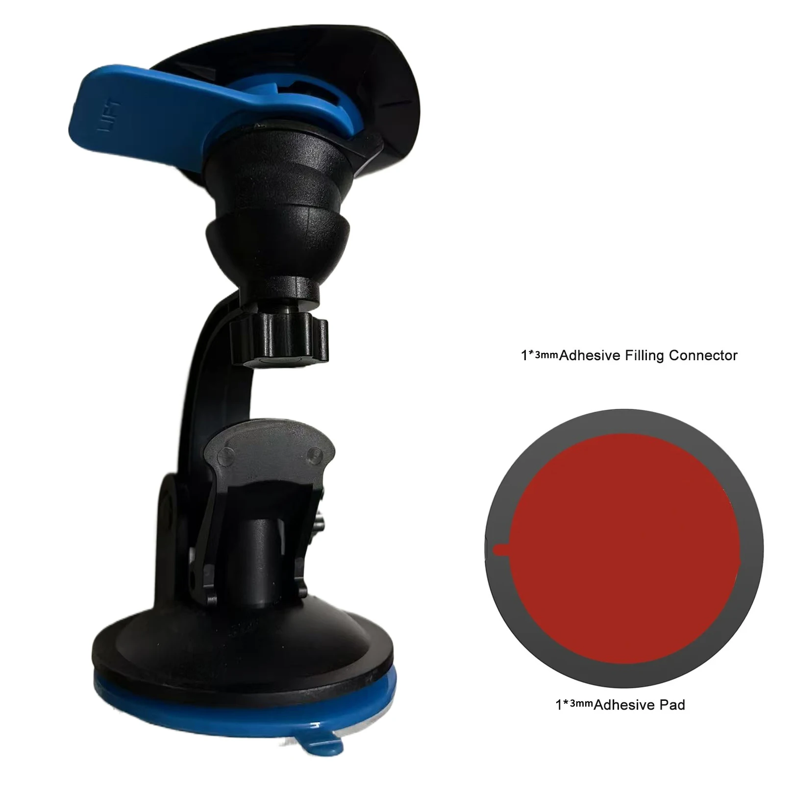 Image of Universeller Auto-Handyhalter mit Drehverschluss, starker Saugnapf für Windschutzscheibe/Armaturenbrett, 360° drehbar ° Verstellbarer Schnellverschluss-Navigationsständer