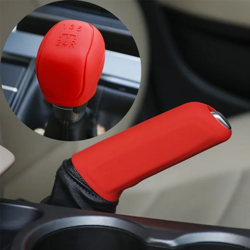 Auto Car Silicone Gear Shift Knob Cover Gear Shift Non Slip Grip Handle Protective Cover Cap Manual 5 6 Speed Car Accessories