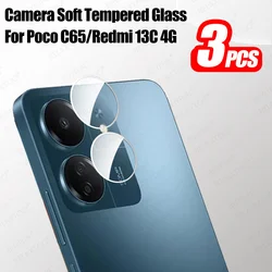 3 Set Tempered Glass Camera Protector On for Xiaomi Redmi 13C Poco C65 4G Redmi13C PocoC65 13 C 65 HD Phone Lens Protective Film