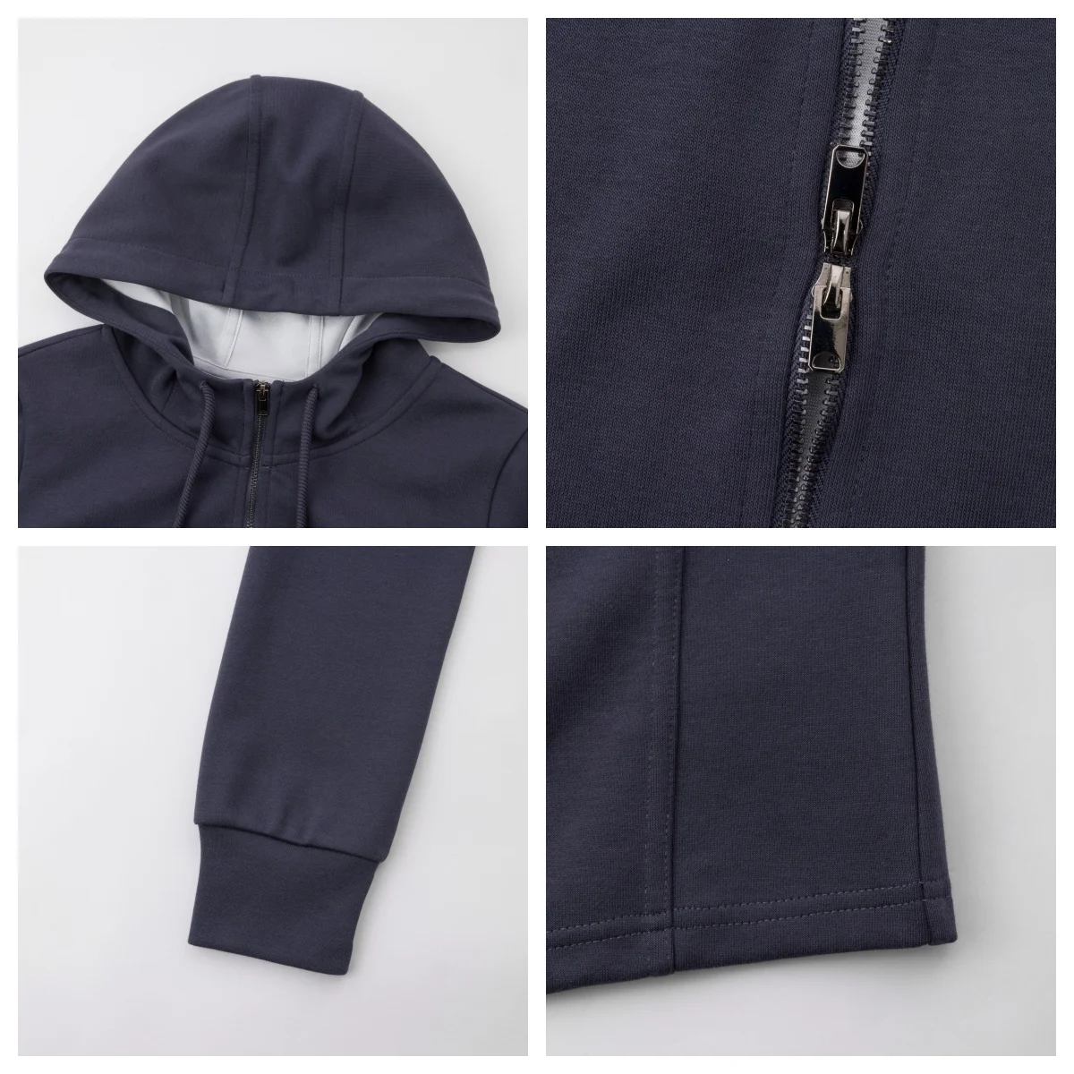 Metersbonwe-Women\'s Slim-Fit Version At The Waist Hooded Cardigan  Elastic Cuff Windproof Thick Hoodie Outdoor Casual Spring