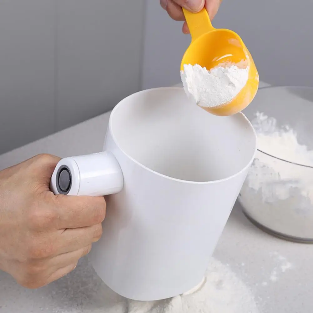 Fashion Electric Flour Sieve  Practical Anti-deform Baking Sifter  Convenient Compact Electric Flour Sieve