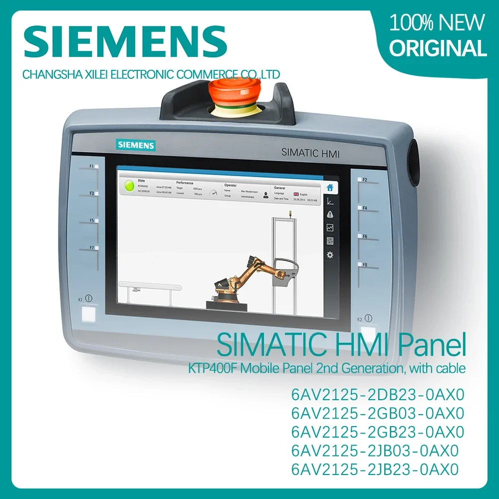 HMI Display screen  6AV2125-2GB23-0AX0 Product HMI KTP700F Mobile Original plc controller with touch screen siem