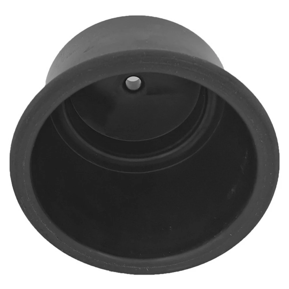 

Boat Cup Holder with Leak Hole for Kayak RV Car Drink Bottle Stable Durable Plastic Design Universal Fit Black Side