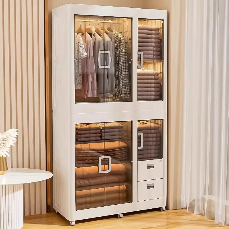 

Display Minimalist Wardrobe Simple Fabric Bedroom Organizer Storage Clothes Wardrobe Nordic Shelves Guarda Roupa Home Furniture