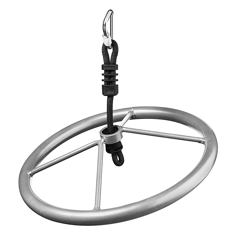 Outdoor Ninja Warrior Training Equipment Jungle Gyms Monkey Ninja Wheel Obstacle for Ninja Slackline